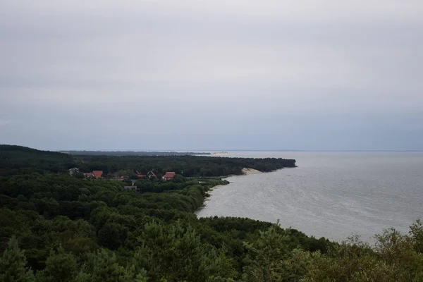 Rybacki wieś w regionie Mierzeja Kurońska — Zdjęcie stockowe