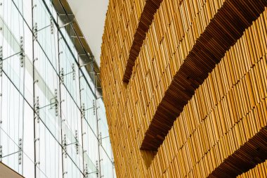 Ahşap duvar ve windows