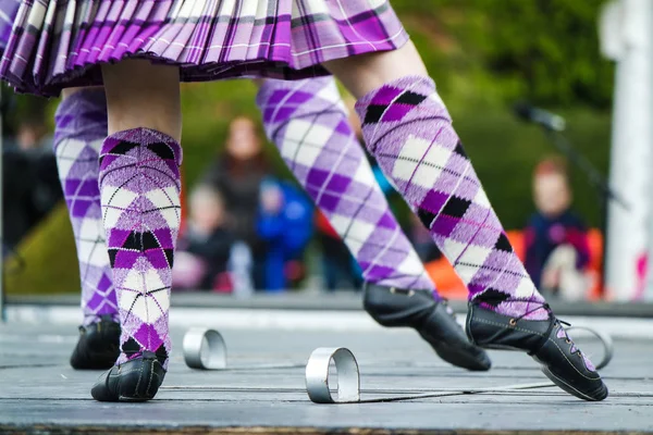스코틀랜드 칼 춤 — 스톡 사진