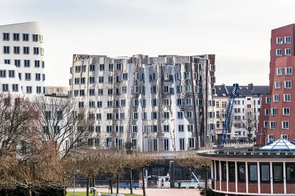 Silhuett av Duesseldorf — Stockfoto