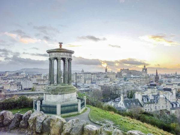 Edinburgh skyline as seen from Calton Hill — Stock Photo, Image