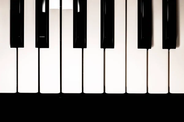 Piano toetsenbord close up — Stockfoto
