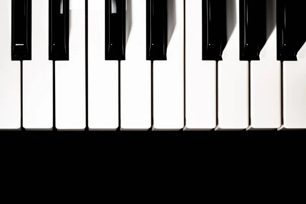 Tastiera del pianoforte da vicino — Foto Stock