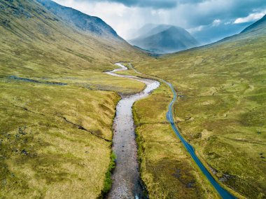 Glen Etive, havadan görünümü