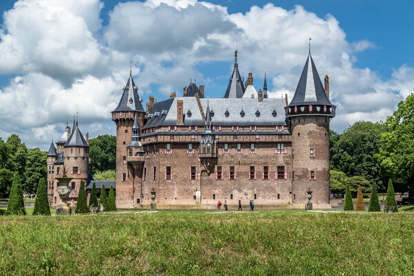 Medieval castle De Haar in Netherlands