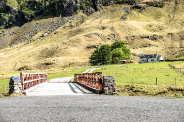 Glencoe, İskoçya Highlands içinde Achnambeithach şaşırtıcı İskoç manzaraya