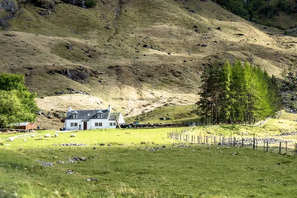 Paysage écossais incroyable à Achnambeithach à Glencoe, Highlands écossais — Photo