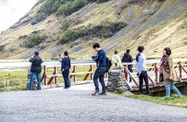 Glencoe İskoçya - 14 Mayıs 2017: manzara zevk Asya turizm