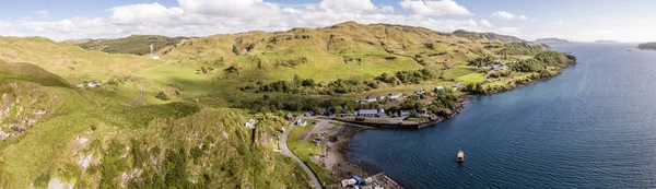 Flygfoto över kusten mellan Gallanach och Oban, Argyll — Stockfoto