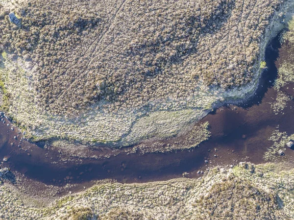 Veduta aerea dello straordinario paesaggio di Rannoch Moor — Foto Stock