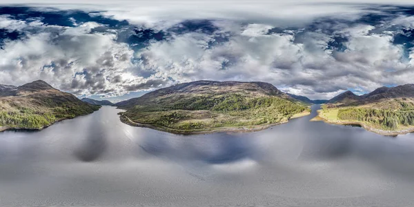 Aerial view of Loch Leven between Caolasnacon and Glencoe, Lochaber — Stock Photo, Image