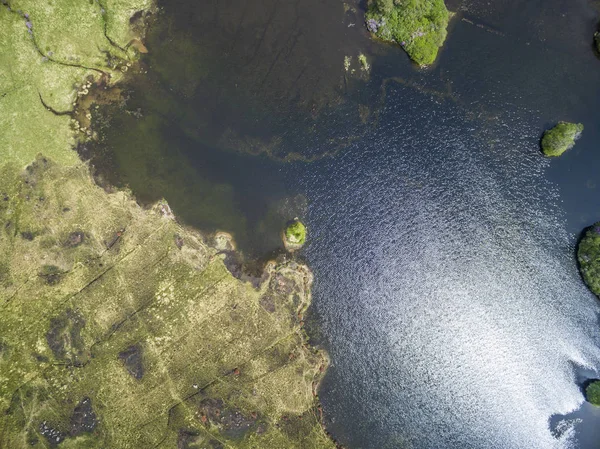 Veduta aerea del paesaggio paradisiaco di Glen Etive — Foto Stock