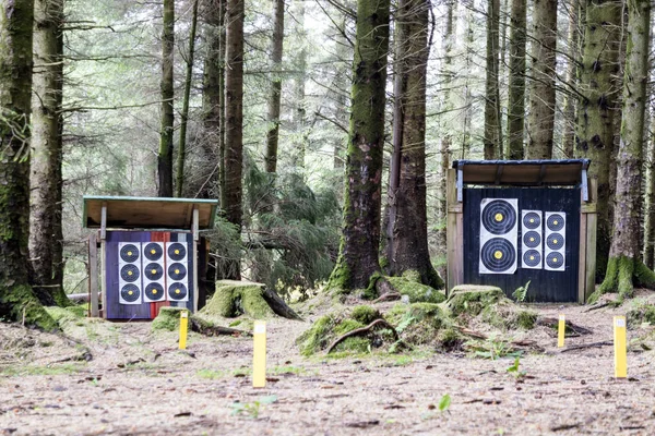 숲에서 사격 훈련 캠프 — 스톡 사진