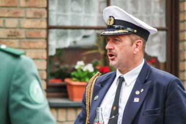 Moers, Almanya - 20 Haziran 2015: onların Festivali zevk Marksmens