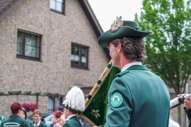 Moers, Almanya - 20 Haziran 2015: onların Festivali zevk Marksmens