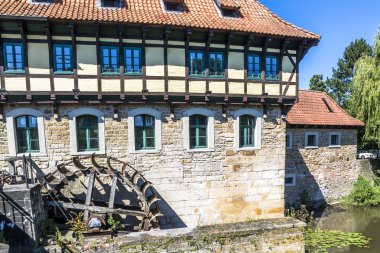 Ortaçağ Watermill Steinfurt içinde bina