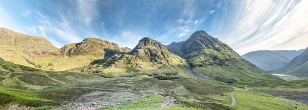 Det fantastiska landskapet i Glencoe med dess tre systrar — Stockfoto