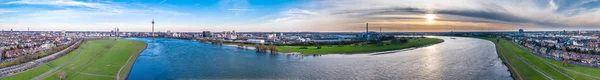 Aerial View of Duesseldorf in Germany - Europe — Stock Photo, Image