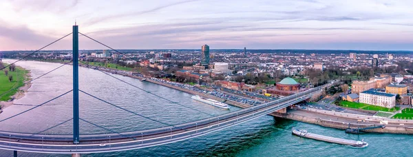 Aerial View of Duesseldorf in Germany - Europe — Stock Photo, Image