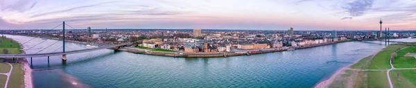 Aerial View of Duesseldorf in Germany - Europe — Stock Photo, Image