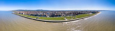 Galler - İngiltere'de Rhyl havadan görünümü