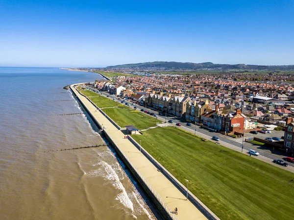 Galler - İngiltere'de Rhyl havadan görünümü