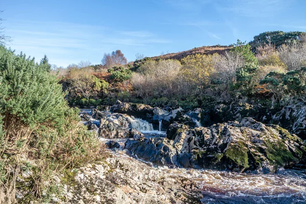 Řeka Glen a vodopády Carrick v hrabství Donegal - Irsko — Stock fotografie