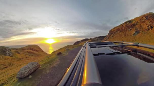 Conduciendo desde Slieve League a Carrick - Donegal, Irlanda — Vídeo de stock