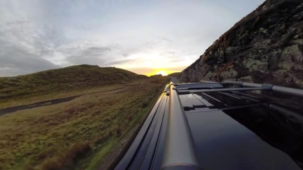 Conduciendo desde Slieve League a Carrick - Donegal, Irlanda — Vídeo de stock