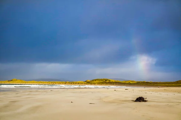 Narin Strand è una bellissima spiaggia con bandiera blu a Portnoo, Contea di Donegal - Irlanda — Foto Stock