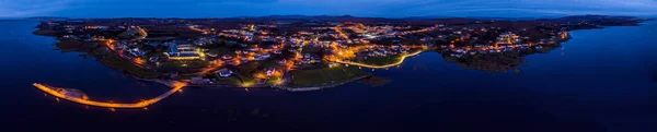 Flygfoto över skyline av Dungloe i grevskapet Donegal - Irland — Stockfoto