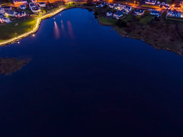 Luftaufnahme der Skyline von Dungloe im County Donegal - Irland — Stockfoto