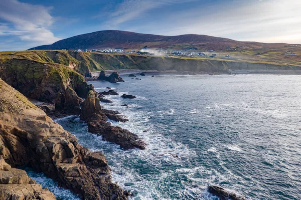 Drámai tengerparti táj Bloody Foreland, Donegal, Írország — Stock Fotó