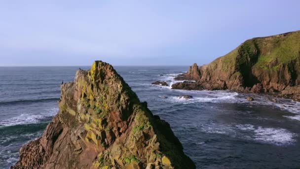 Dramatisch kustlandschap in Bloody Foreland, Donegal, Ierland — Stockvideo