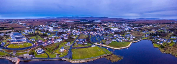 Αεροφωτογραφία του ορίζοντα του Dungloe στο County Donegal - Ιρλανδία — Φωτογραφία Αρχείου
