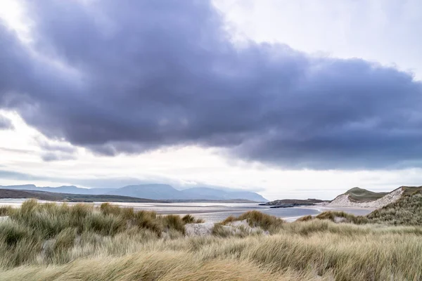 The landscape of the Sheskinmore Nature Reserve between Ardara and Portnoo in Donegal - Ireland Royalty Free Stock Photos