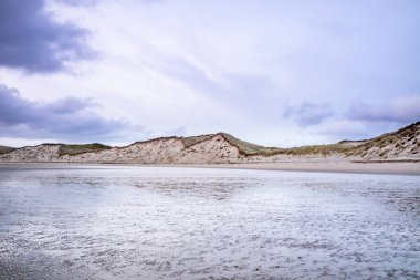 Ballinareava strand at the Sheskinmore Nature Reserve between Ardara and Portnoo in Donegal - Ireland clipart
