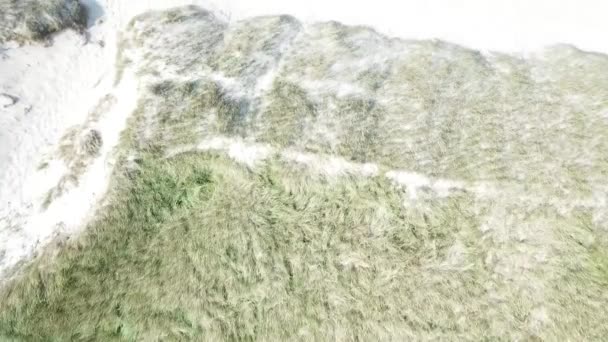 Vue aérienne de la plage de Sondervig au Danemark - Europe 