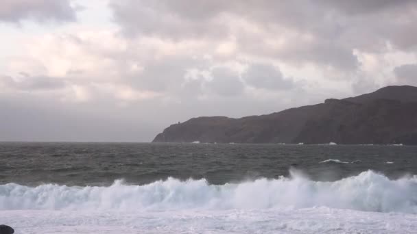 Carrigan Head widziany z Muckross Head - Donegal, Irlandia — Wideo stockowe