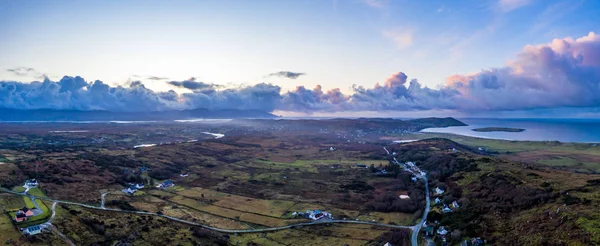 Flygfoto av Clooney, Narin och Portnoo, County Donegal. Förenade kungariket — Stockfoto