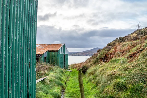 Fort Dunree, Inishowen Yarımadası 'nda terk edilmiş binalar - County Donegal, İrlanda — Stok fotoğraf