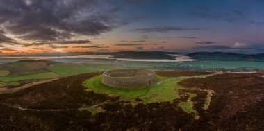 Aileach ring kalesinden Grianan, Donegal - İrlanda