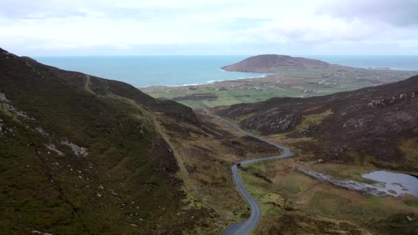 Brecha de Mamore, Península de Inishowen en el Condado de Donegal - República de Irlanda — Vídeo de stock