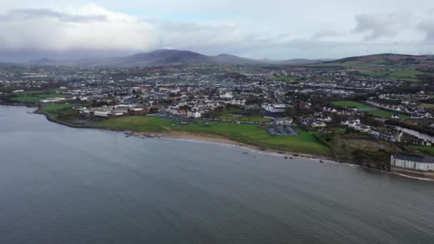 Η πόλη Buncrana στην κομητεία Donegal - Δημοκρατία της Ιρλανδίας — Αρχείο Βίντεο