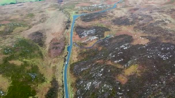 Gap of Mamore, Inishowen Peninsula in County Donegal - Republic of Ireland — стокове відео