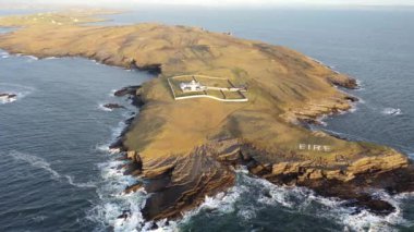 St. Johns Point 'in hava manzarası, County Donegal, İrlanda