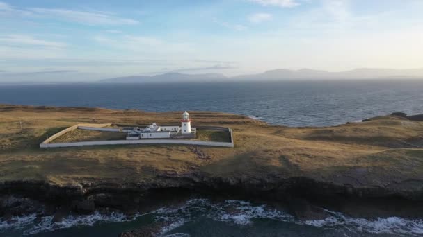 Veduta aerea di St. Johns Point, contea di Donegal, Irlanda — Video Stock