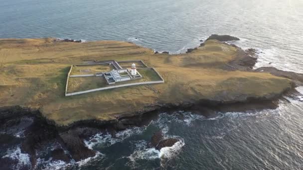 Vista aérea de St. Johns Point, Condado de Donegal, Irlanda — Vídeo de stock