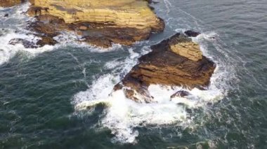 St. Johns Point 'in hava manzarası, County Donegal, İrlanda