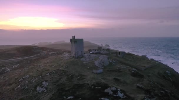 Malin Head, İrlanda 'nın en kuzey noktasıdır. — Stok video